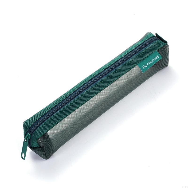 Clear Mesh Pencil Pouch For Exam - CORA Kotak Pensil Jaring Bening Kantong