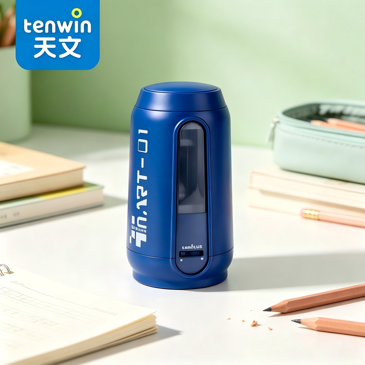 Electric Pencil Sharpener Usb - Pengasah Pensil Elektrik Otomatis Tenwin Fast-Cut,