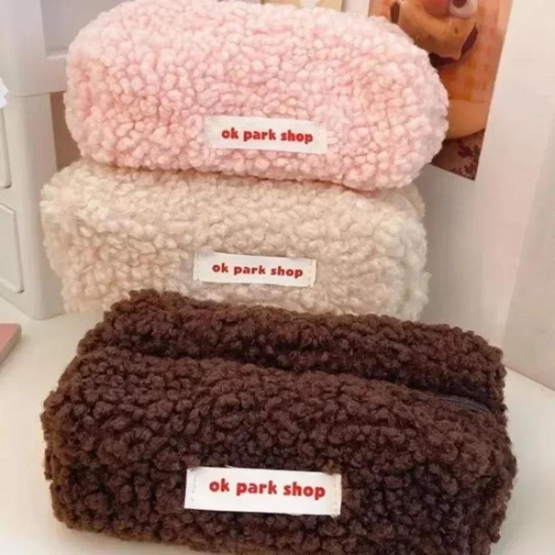 Aesthetic Large Pencil Case Pouch - Tas Penyimpanan Boneka Domba 2026 Desain