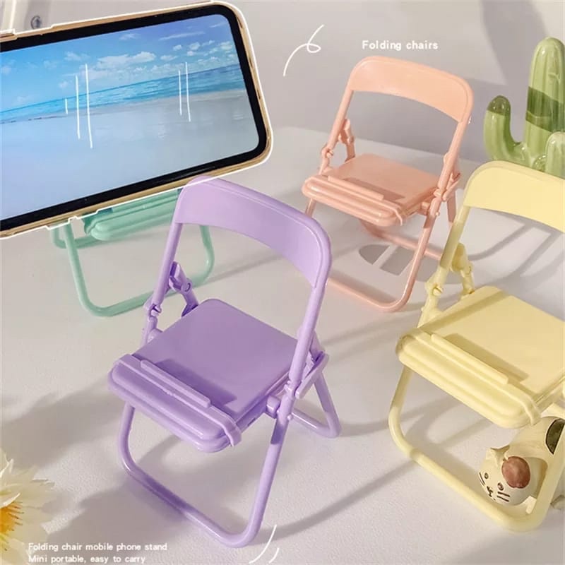 Desk Accessories - Penyangga Ponsel Kreatif Bentuk Kursi Lucu,