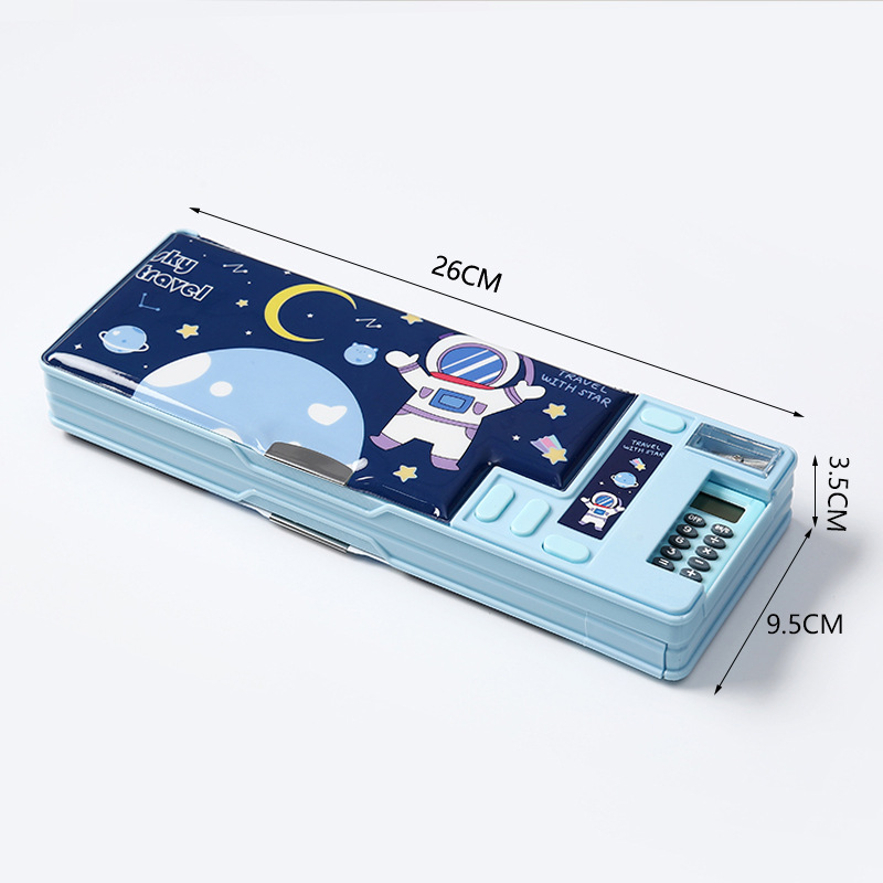 Scientific Calculator For Secondary School - Kotak Pensil Kalkulator Multifungsi Plastik Dua
