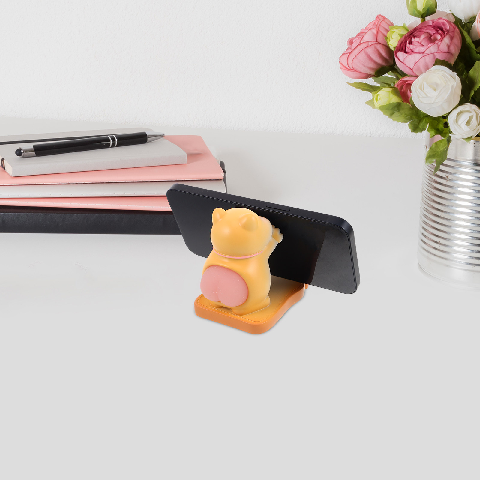 Desk Accessories - Penyangga Ponsel Kucing Lucu Desain Kartun