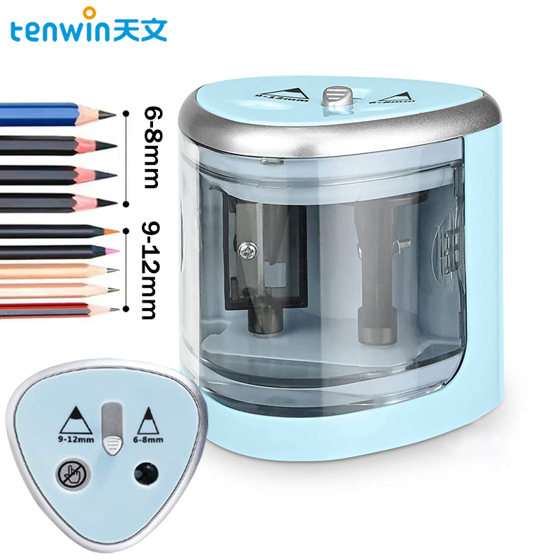Electric Pencil Sharpener Usb - Tenwin Baru Dua Lubang Listrik Rautan