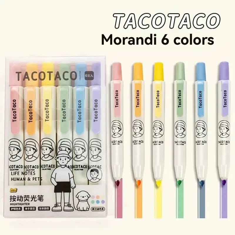 6 Buah/Set Pena Stabilo Macaro - Pastel Highlighter Set Double Ended ulasan dan harga