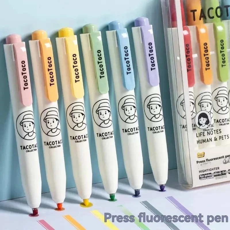 6 Buah/Set Pena Stabilo Macaro - Pastel Highlighter Set Double Ended ulasan dan harga