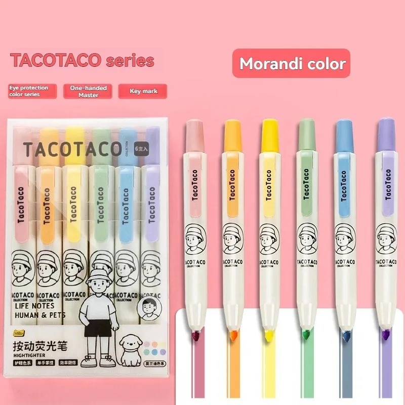 6 Buah/Set Pena Stabilo Macaro - Pastel Highlighter Set Double Ended ulasan dan harga