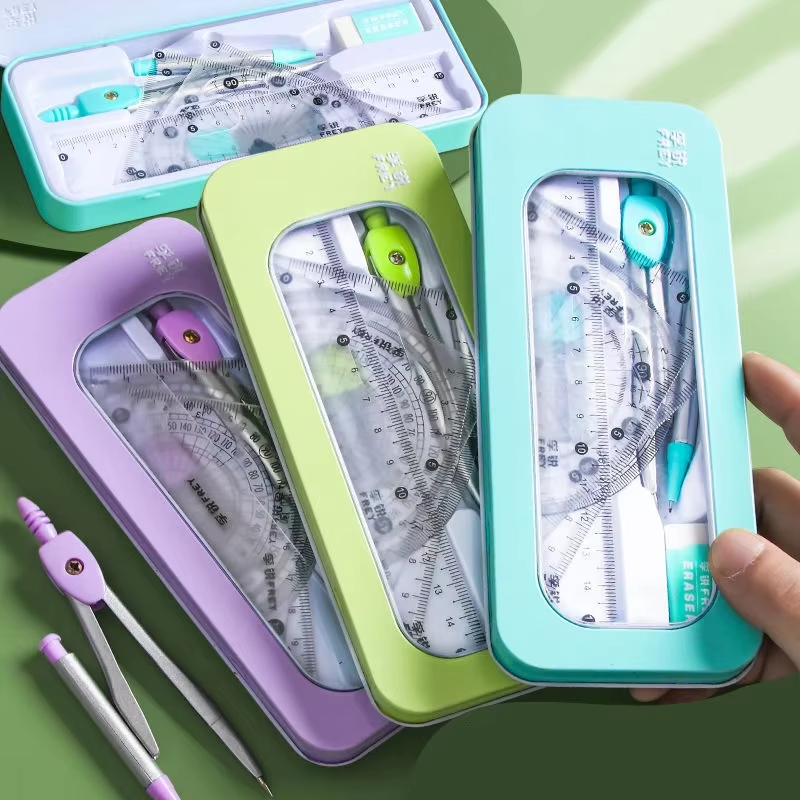 Set Alat Geometri Matematika d - Math Geometry Set With Compass ulasan dan harga