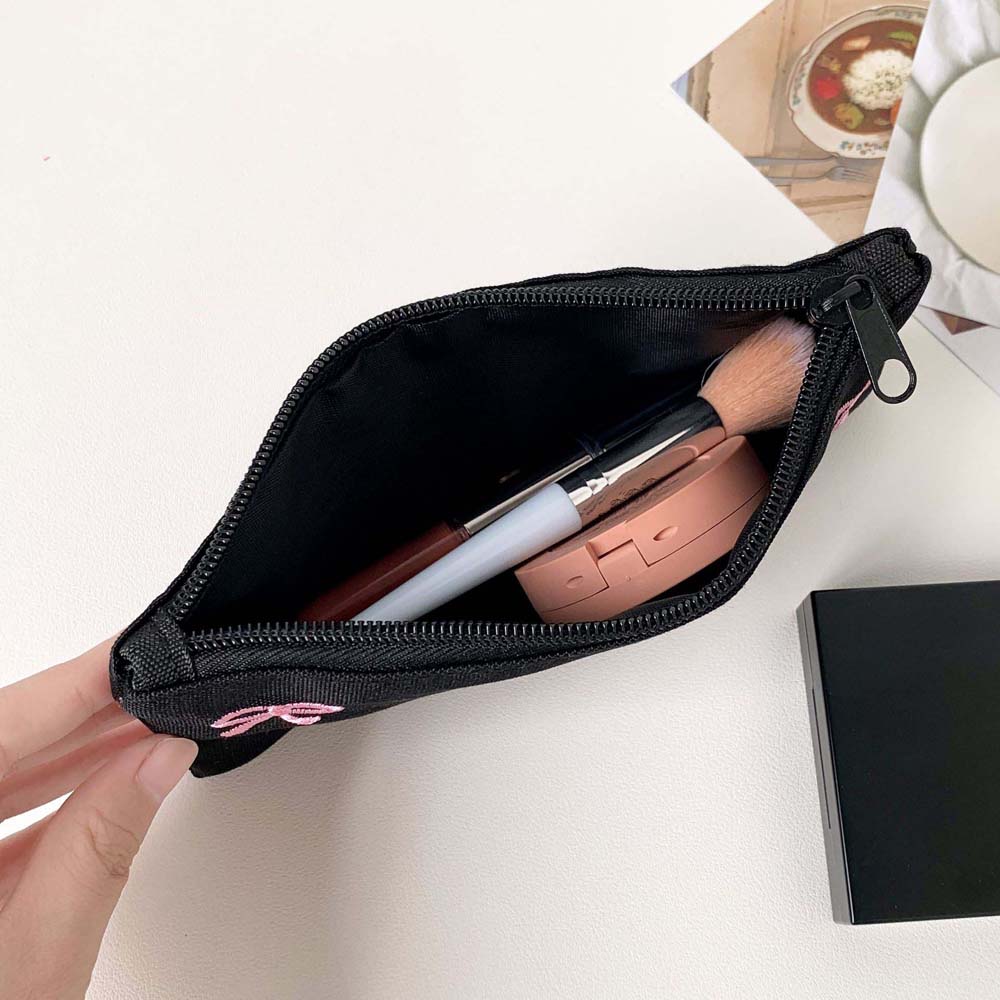 Tas Alat Tulis Bowknot Bow Kap - Aesthetic Large Pencil Case Pouch ulasan dan harga