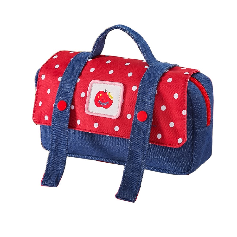 Tempat Pensil Denim Fruit Cowb - Aesthetic Large Pencil Case Pouch ulasan dan harga