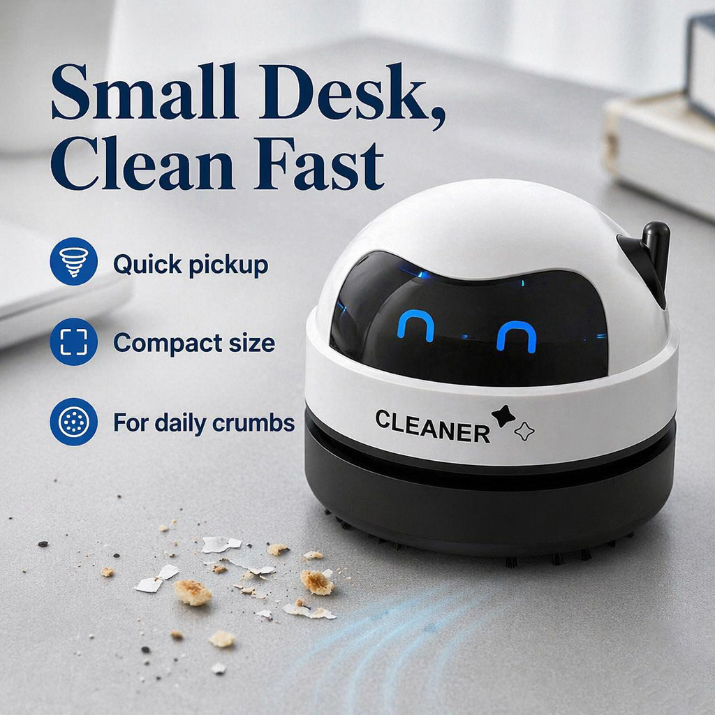 Penyedot Debu Mini untuk Meja  - Mini Desktop Vacuum Cleaner For Eraser Dust ulasan dan harga