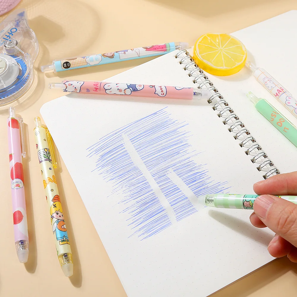 20 Buah/Lot Pena Gel Lucu Kawa - Retractable Eraser Pen Click ulasan dan harga