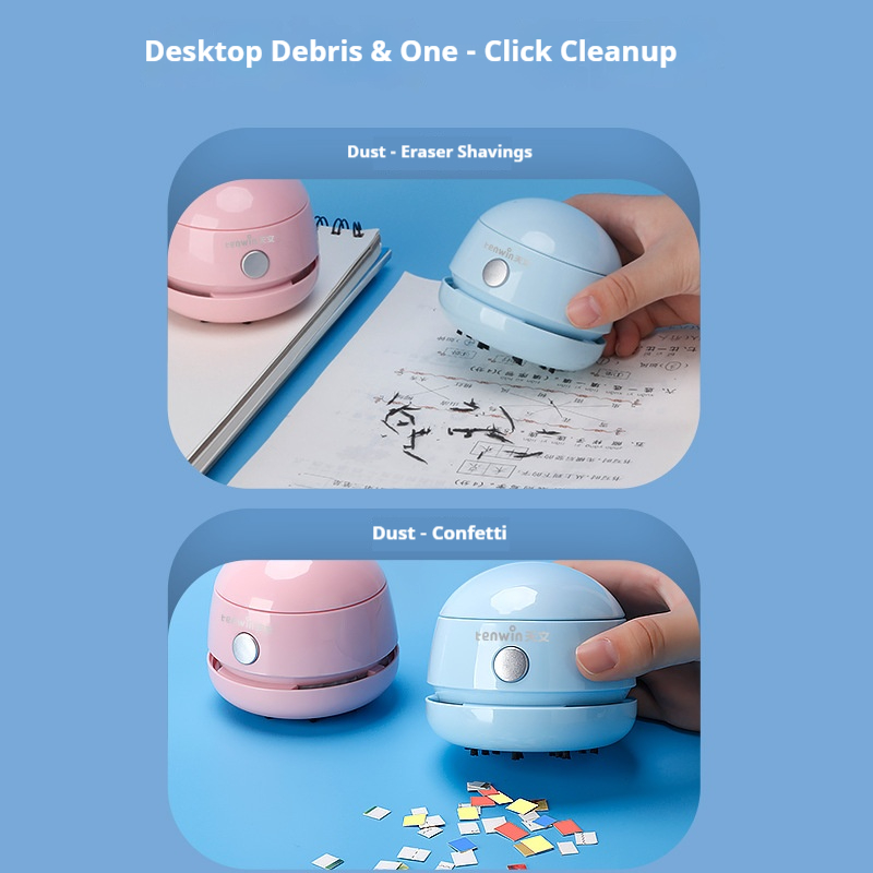 Penyedot Debu Mini Tenwin untu - Mini Desktop Vacuum Cleaner For Eraser Dust ulasan dan harga