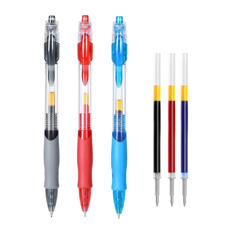 13/30pcs Set Pulpen Gel Retrac - Stationery ulasan dan harga