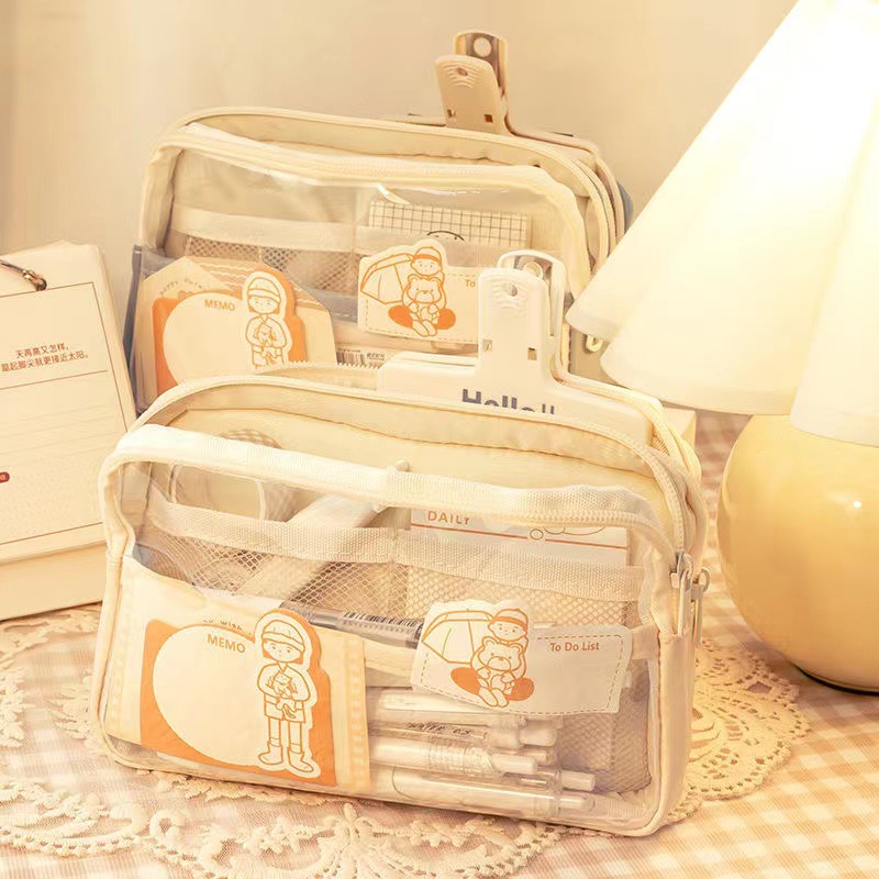 Perlengkapan Sekolah Estetis K - Aesthetic Large Pencil Case Pouch ulasan dan harga