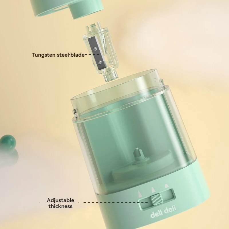 Pengasah pensil elektrik Deli  - Electric Pencil Sharpener Usb ulasan dan harga