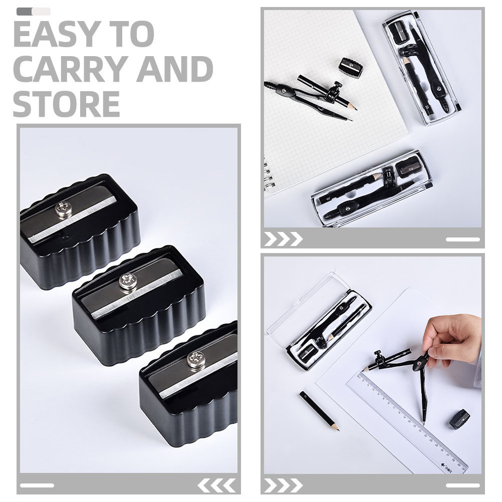 1Set Kompas Presisi untuk Sisw - Math Geometry Set With Compass ulasan dan harga