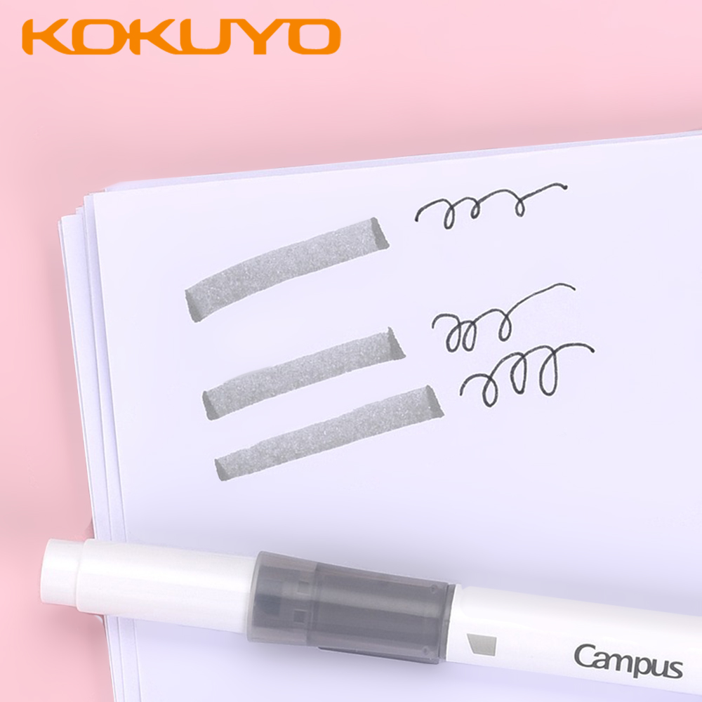 6 Warna/Set Baru Jepang KOKUYO - Pastel Highlighter Set Double Ended ulasan dan harga