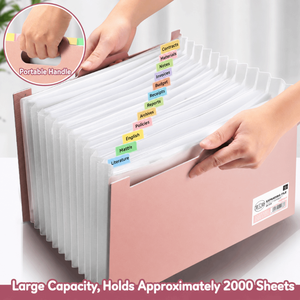 Folder File Ekspansi 13 Kanton - Expandable Accordion File Folder 13 Pockets ulasan dan harga