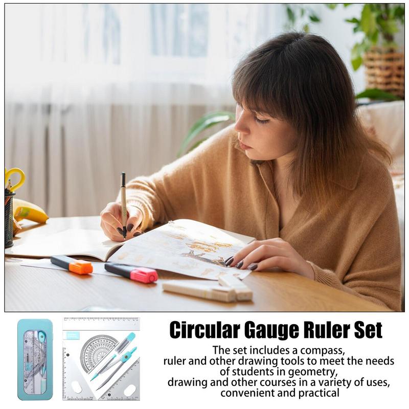 Set geometris | Set Kit geomet - Math Geometry Set With Compass ulasan dan harga