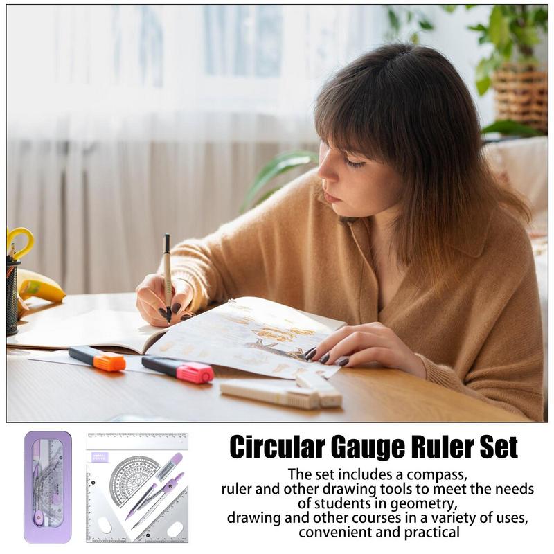 Set geometris | Set Kit geomet - Math Geometry Set With Compass ulasan dan harga