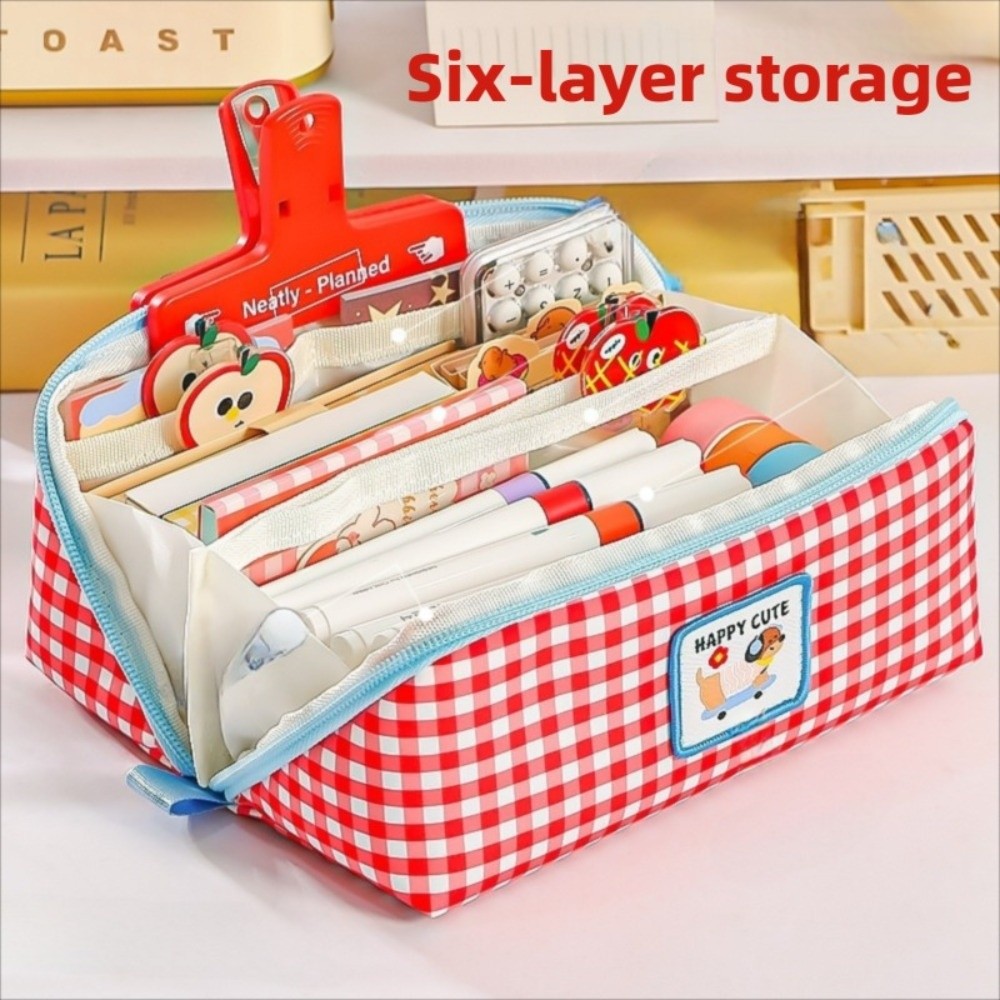 Kotak Pensil Gaya Korea Kapasi - Aesthetic Large Pencil Case Pouch ulasan dan harga
