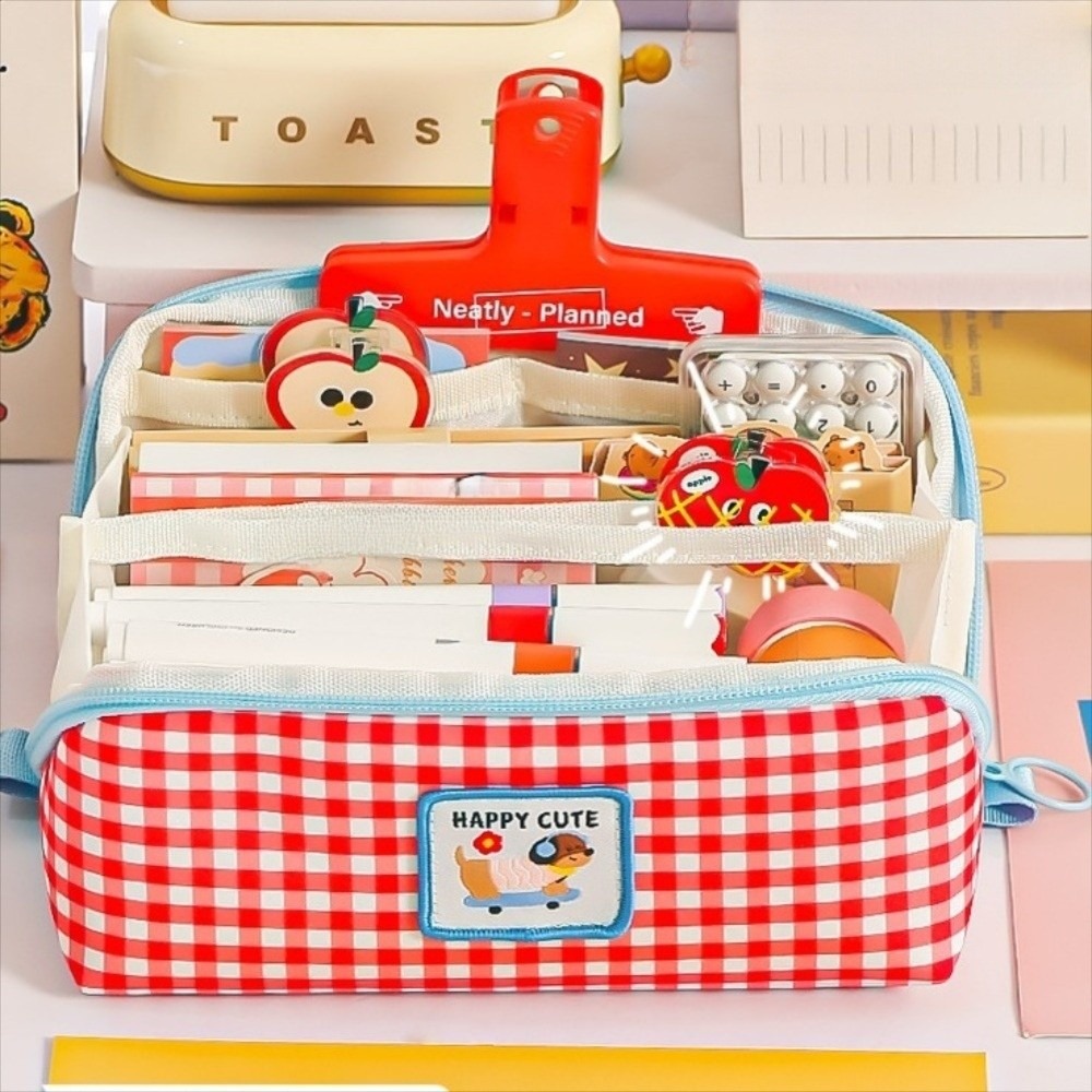 Kotak Pensil Gaya Korea Kapasi - Aesthetic Large Pencil Case Pouch ulasan dan harga