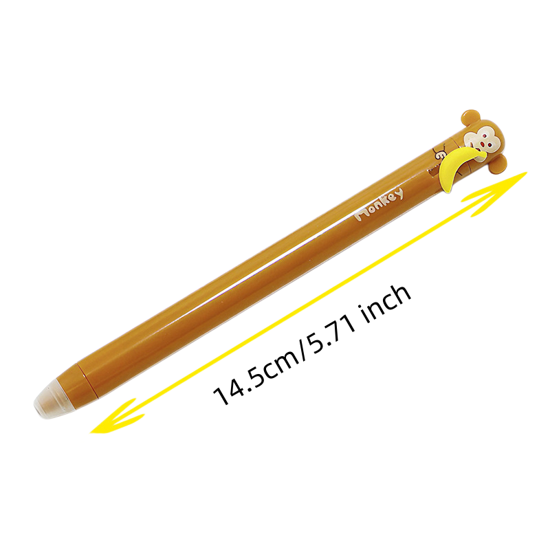 6 Paket Pulpen Gel Hewan Kartu - Retractable Eraser Pen Click ulasan dan harga