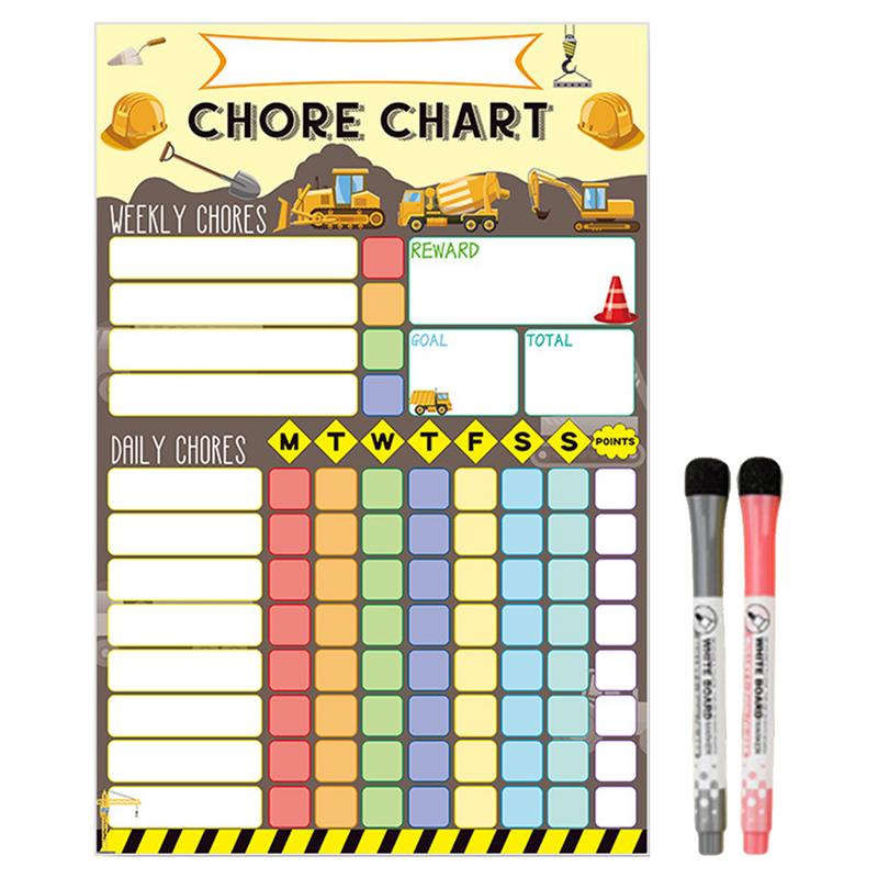 Bagan Tugas Magnetik Jadwal Vi - Kids Magnetic Reward Chart Board ulasan dan harga