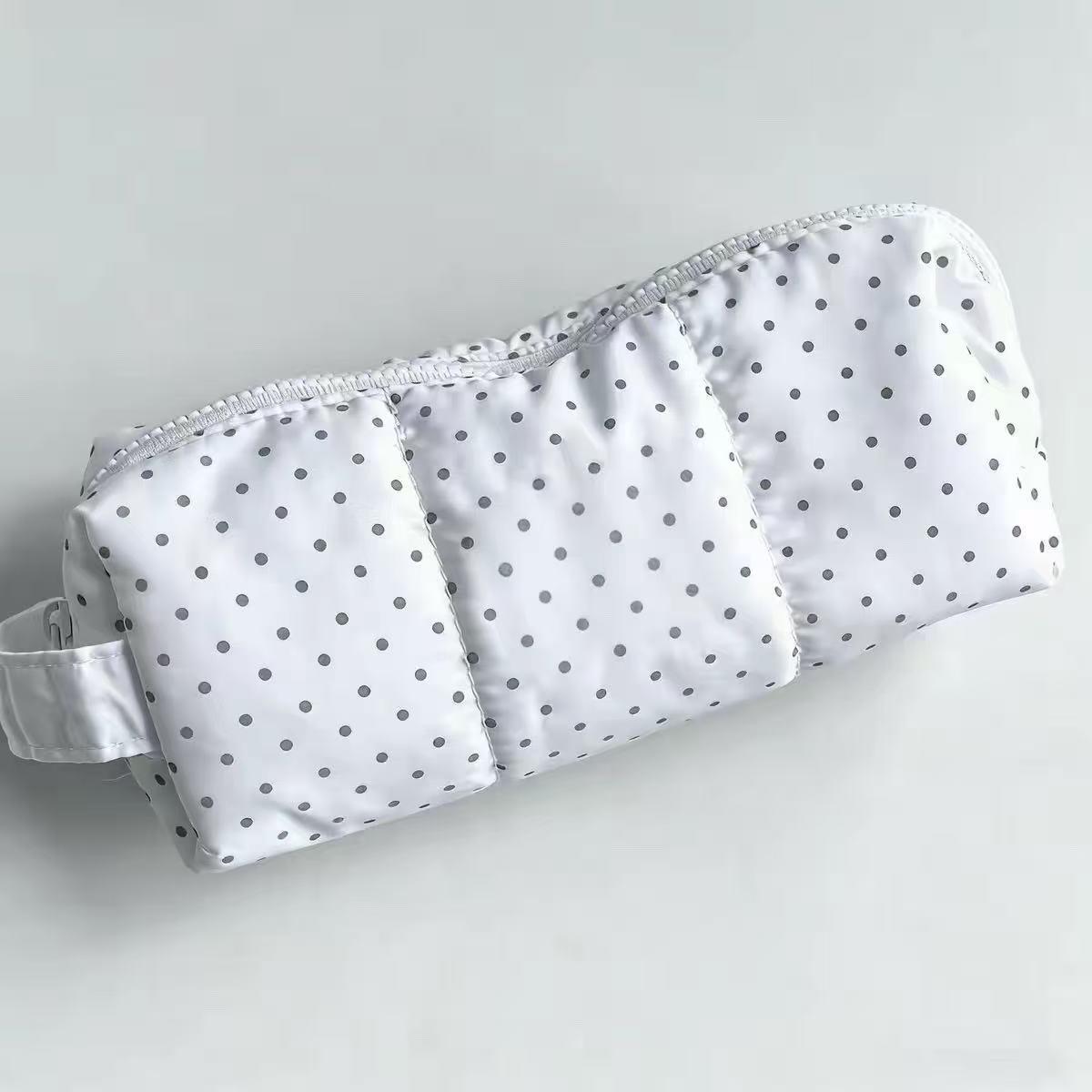 Tas Pensil Genggam Polka Dot K - Aesthetic Large Pencil Case Pouch ulasan dan harga