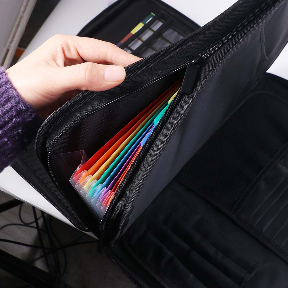 13 Kotak Dokumen Tahan Api Mod - Expandable Accordion File Folder 13 Pockets ulasan dan harga
