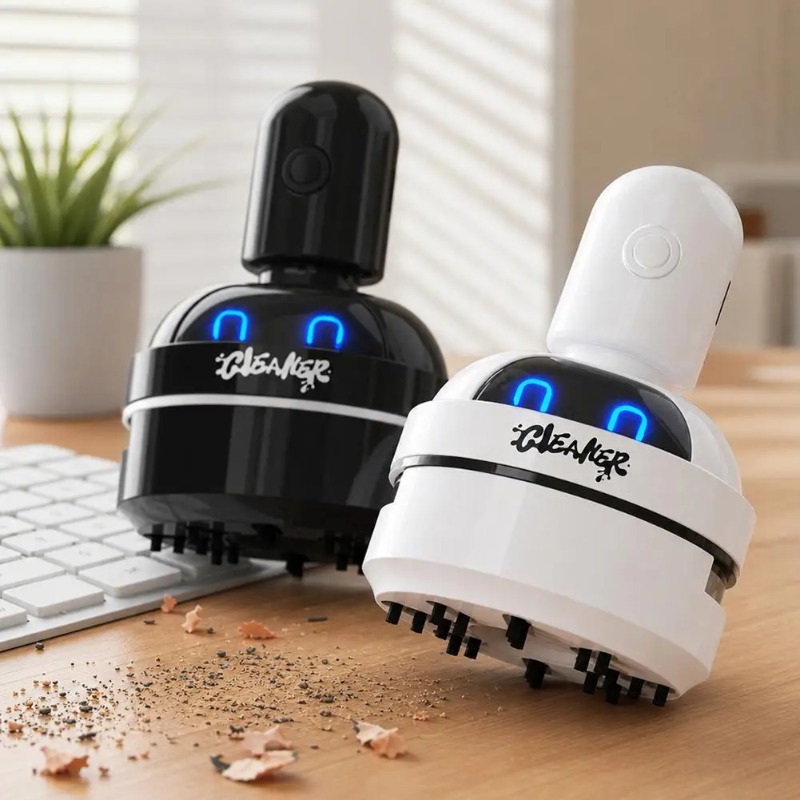 Penyedot Debu Mini Kartun Port - Mini Desktop Vacuum Cleaner For Eraser Dust ulasan dan harga