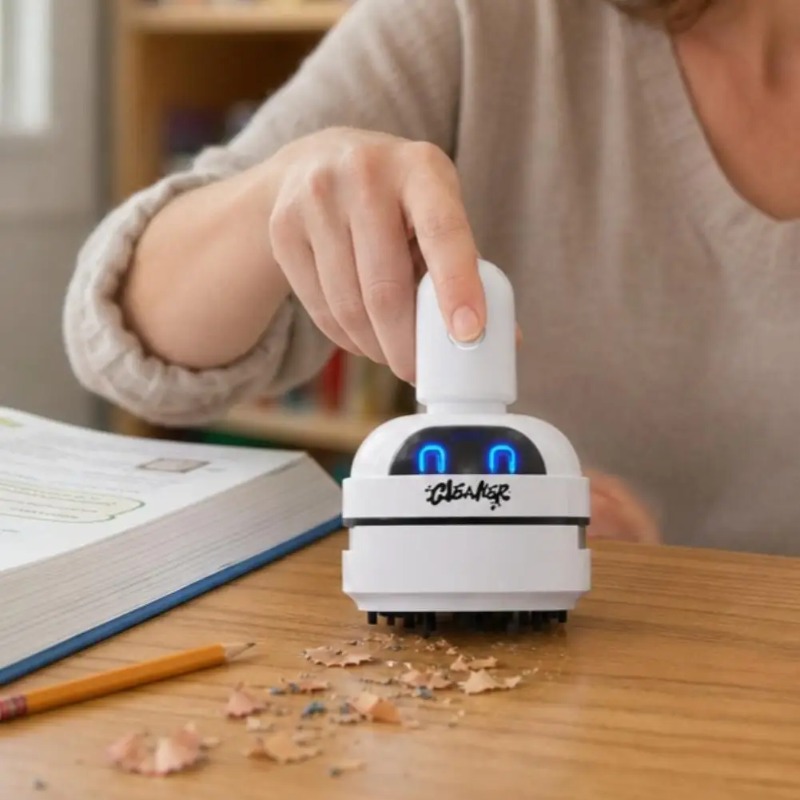 Penyedot Debu Mini Kartun Port - Mini Desktop Vacuum Cleaner For Eraser Dust ulasan dan harga
