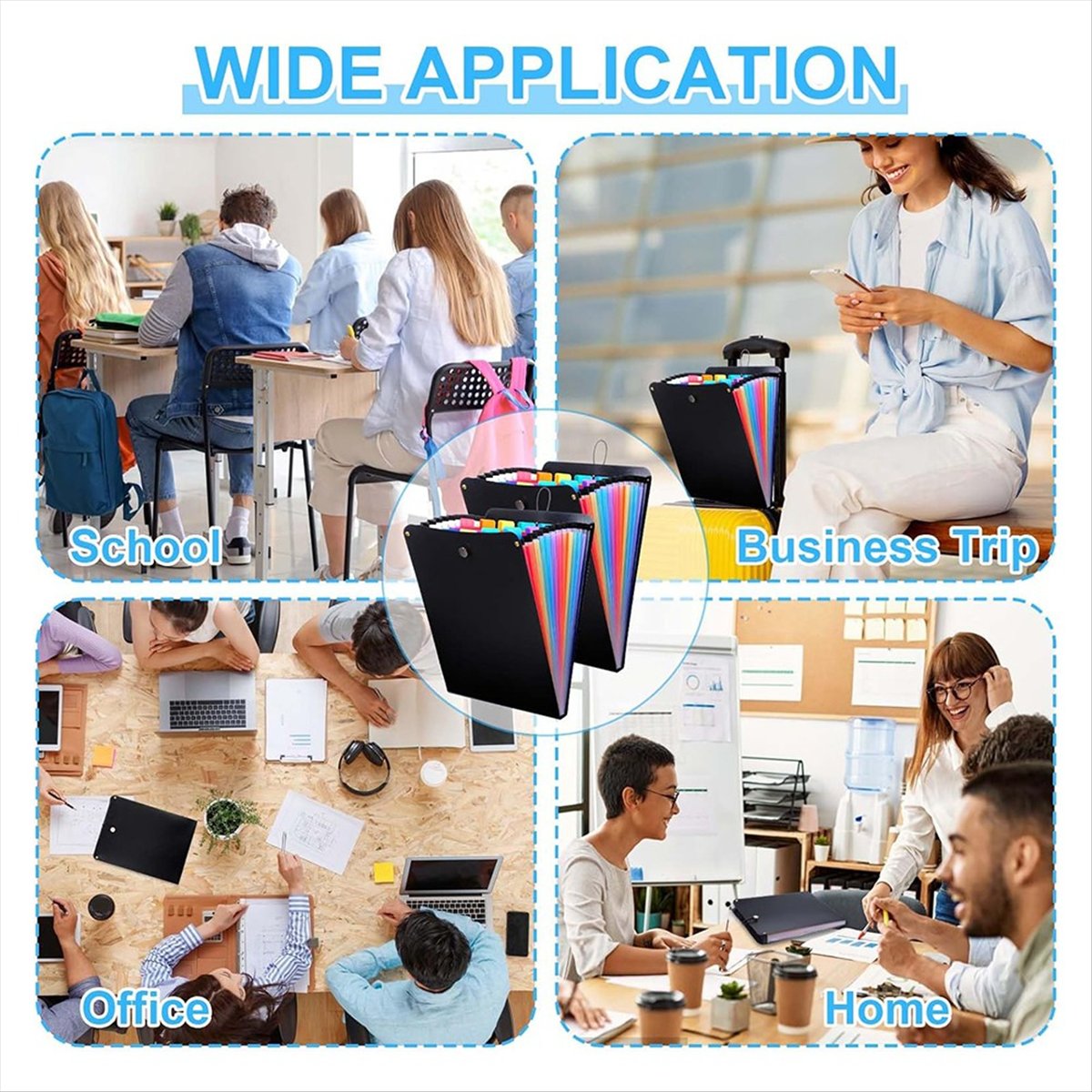 ABPP 2 Buah Folder File Ekspan - Expandable Accordion File Folder 13 Pockets ulasan dan harga