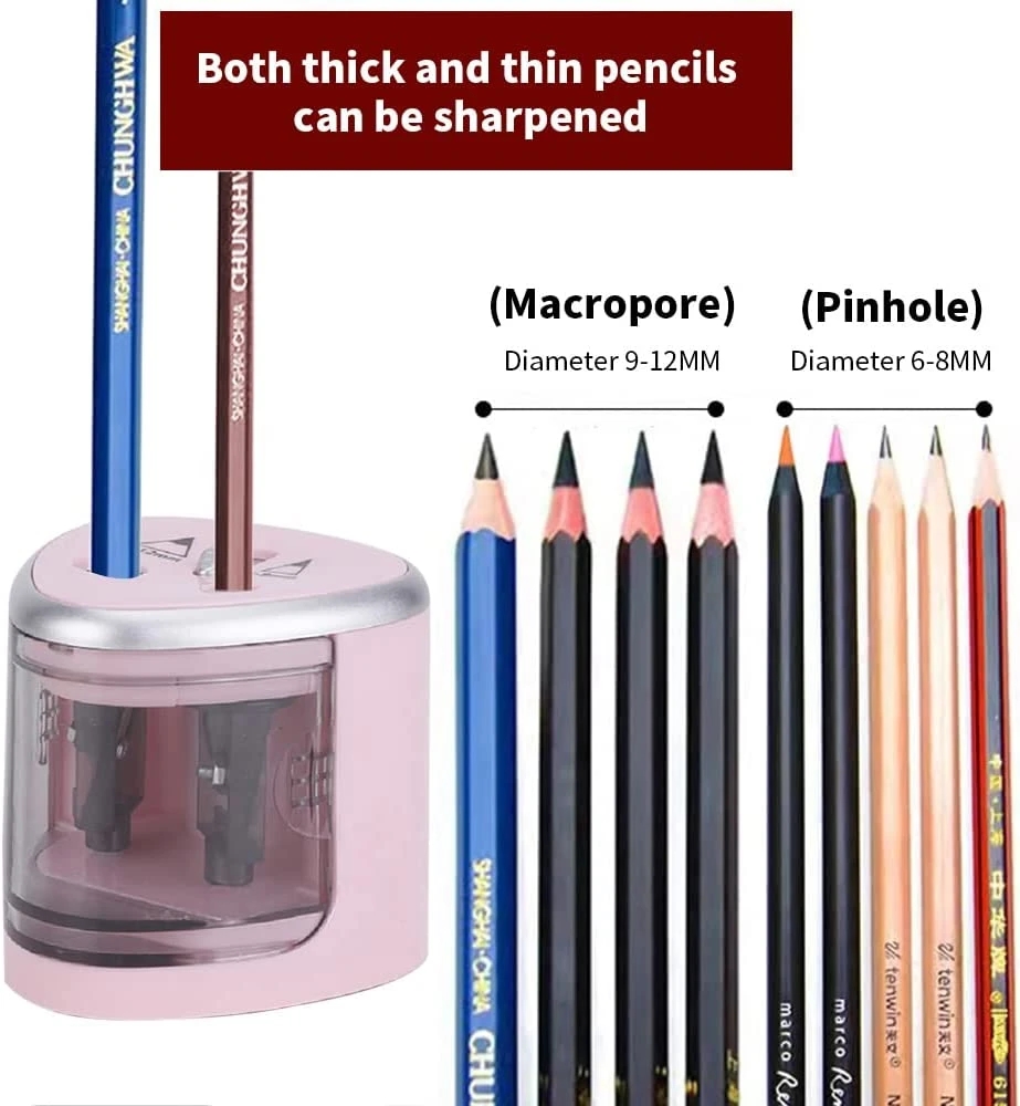 Tenwin Baru Dua Lubang Listrik - Electric Pencil Sharpener Usb ulasan dan harga
